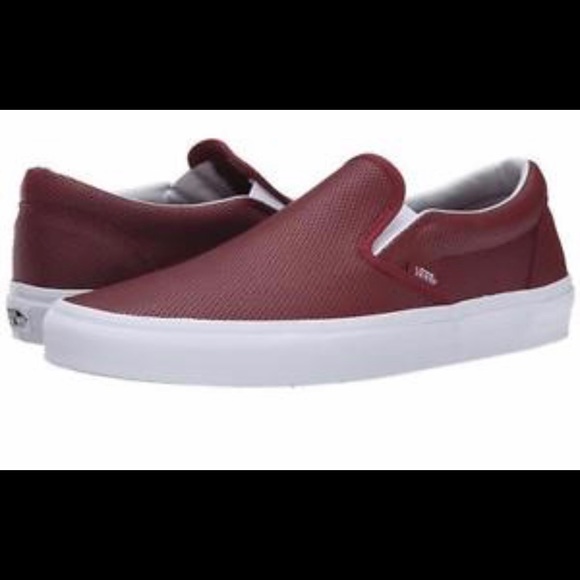 Vans Shoes - Vans Classic Slip On Perf Leather